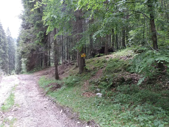 Indicazioni per il sentiero da non prendere