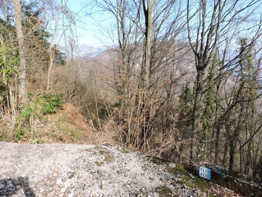 Uscita dalla strada al tornante