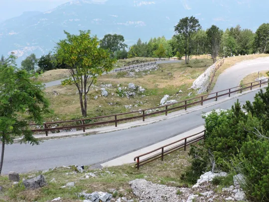 Monte Zugna - vista dalla trincea verso le postazioni austro-ungariche