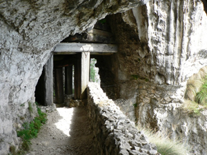 Monte Cengio - Passaggi in galleria