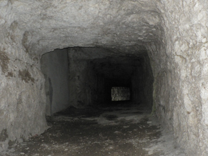 Monte Cengio - Dettagli delle gallerie della Granatiera