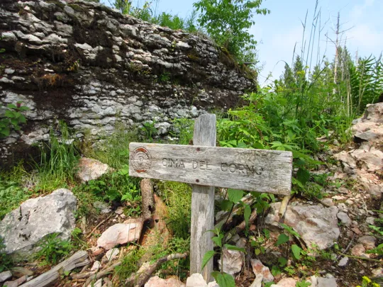 In cima al Monte Corno