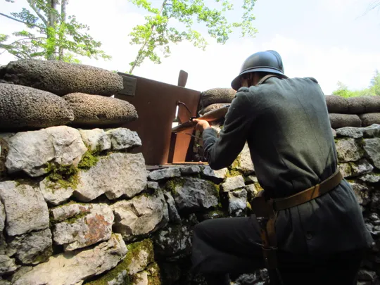 Fuciliere in postazione