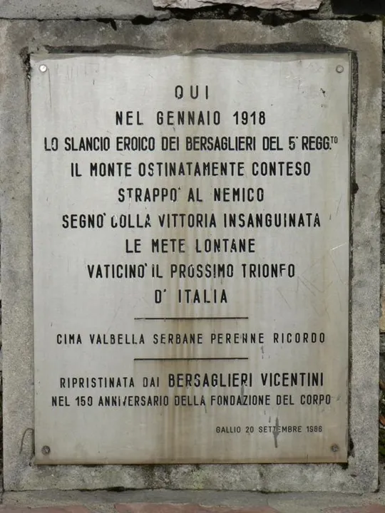 Monte Valbella - Monumenti