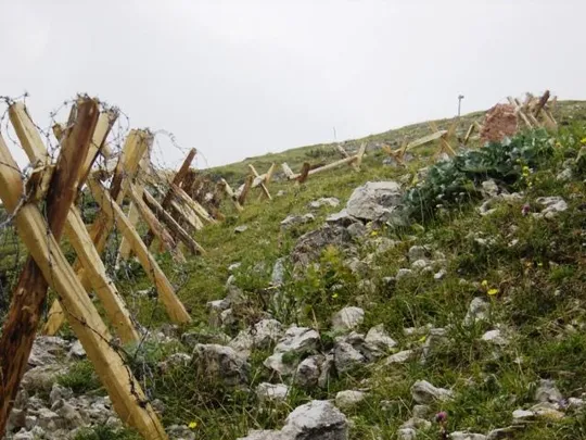 Monte Zebio - cavalli di frisia