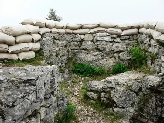 Monte Zebio - in trincea