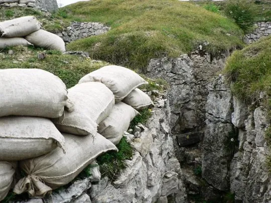 Monte Zebio - in trincea