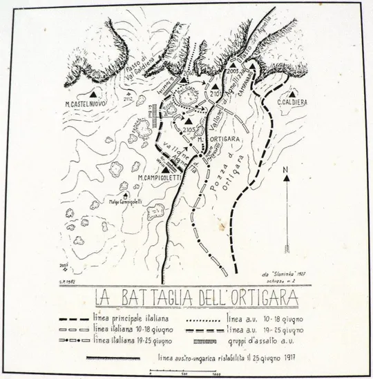 Monte Ortigara - tabelle