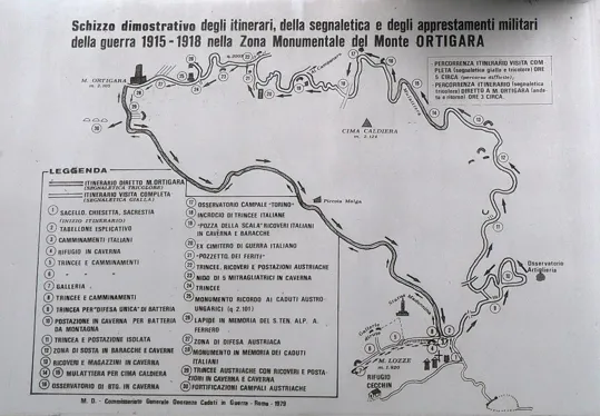 Monte Ortigara - tabelle