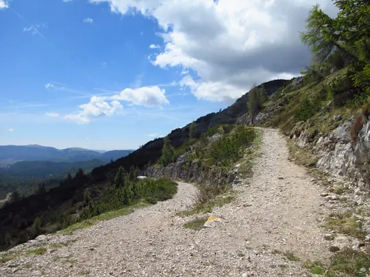 Salita verso la cima