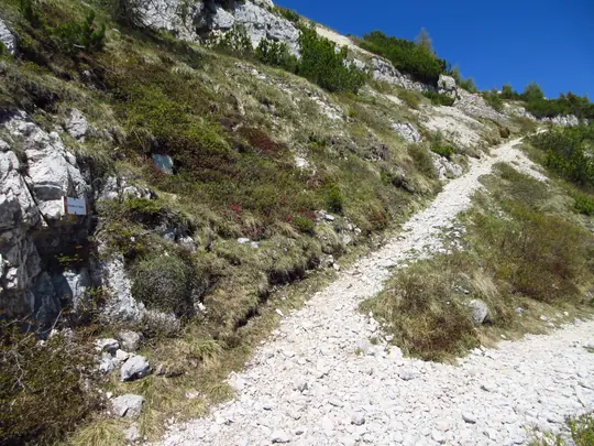 Salita verso l'osservatorio