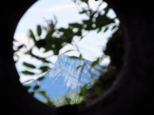 Forte Spitz Vezzena visto dal tubo di segnalazione