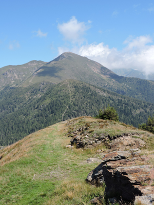 Cima Panarotta, vista verso il monte Fravort