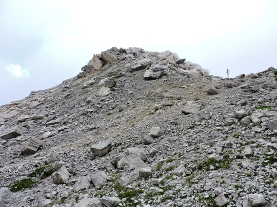 Pasubio - Dente Italiano, effetti delle mine