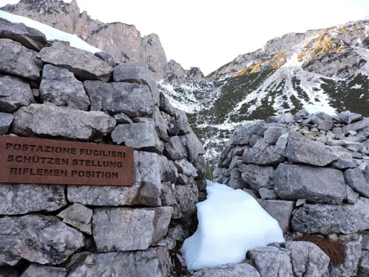 Trinceramenti sul Colle della Gazza
