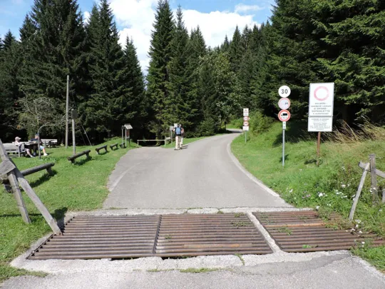 Riparo Dalmeri - inizio del percorso