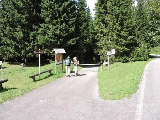 Riparo Dalmeri - inizio del percorso