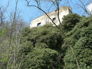 Rocca Pendice - La torre vista da sotto
