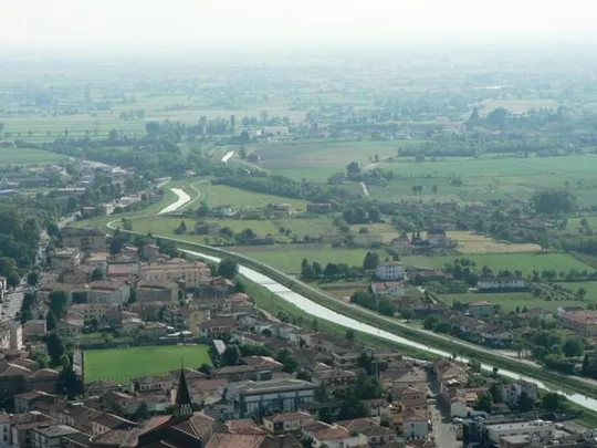 Rocca di Monselice - Mastio Federiciano - Veduta verso Este
