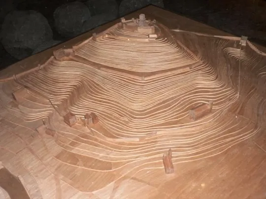 Rocca Monselice - Plastico del colle