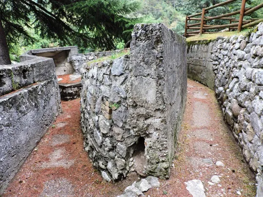 Sacrario di Rovereto - trincea