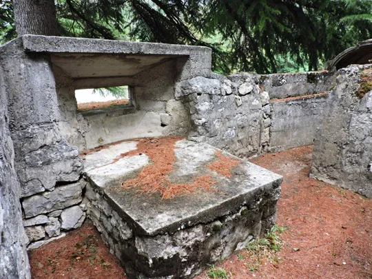 Sacrario di Rovereto - postazione per mitragliatrice