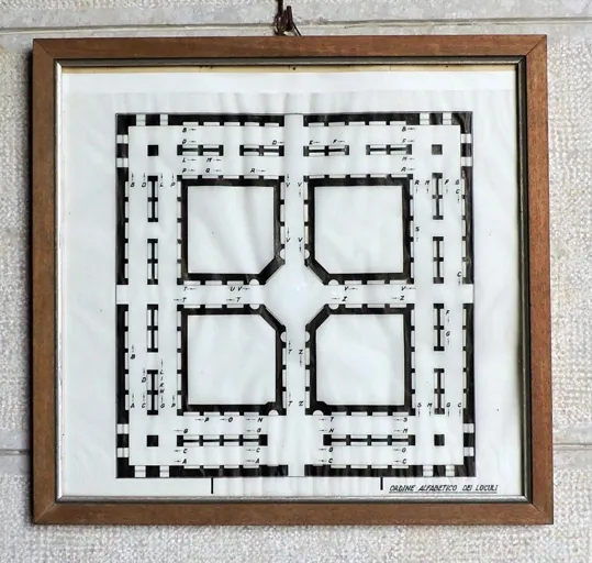 mappa del Sacrario Militare di Asiago