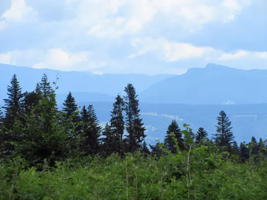 Panorama verso il monte Verena