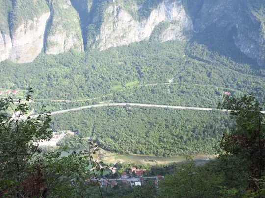 Panorama sul Canale di Brenta dalla strada per Valgoda