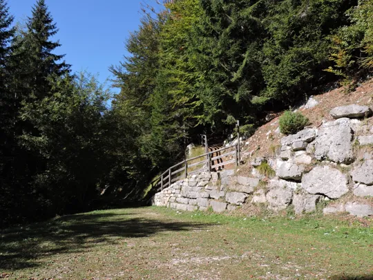 Vista del sentiero da percorrere