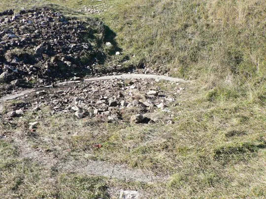 Monte Summano - postazioni per cannoni