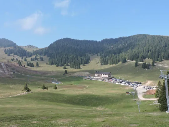 Vista del rifugio Val Formica