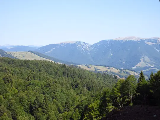 Panorama preso da un tornante