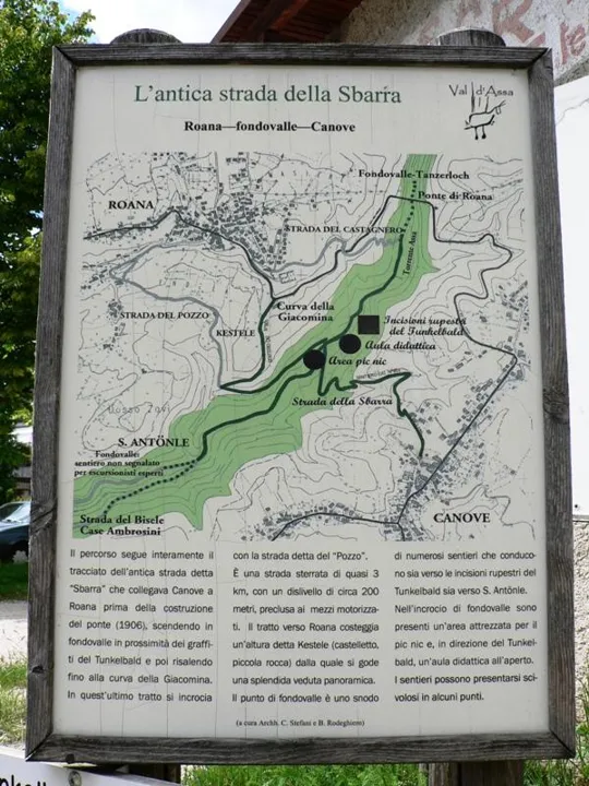 Val d'Assa - Strada di accesso