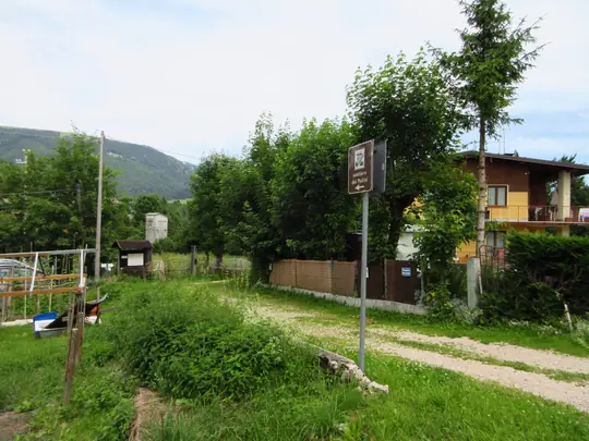 Tabella di inizio del sentiero
