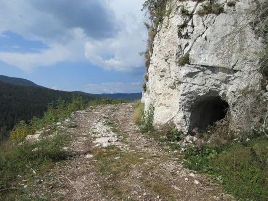 Ricovero in caverna della Grande Guerra