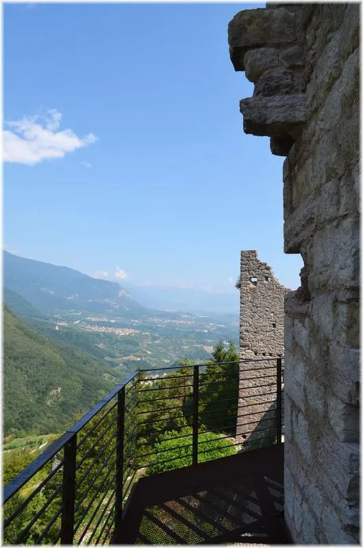 La vista verso il fondo valle