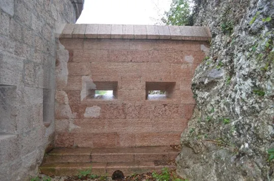 Vista dall'interno del forte