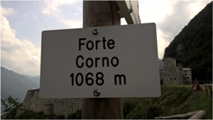Il forte Corno - Arrivo a 1068 metri