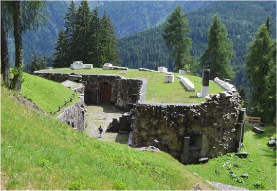 La parte posteriore del forte