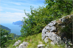 Trincea con vista sul Lago di Garda
