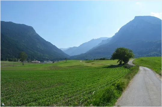 I campi attorno alle Palafitte di Fiavé