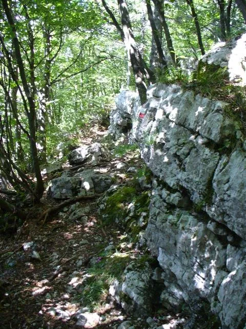 Altarknotto - Il sentiero in cengia