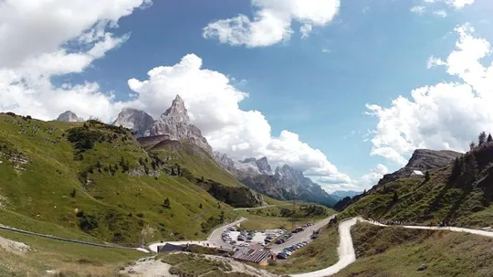Baita Segantini - panoramica sul primo tratto del sentiero