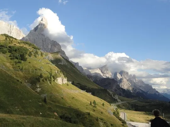 Panorama sul Cimon della Pala, Cima Rosetta e Cima di Ball