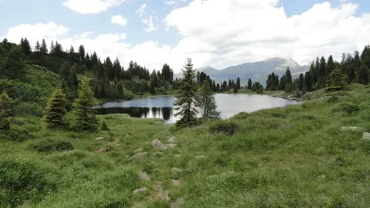 Colbricon - Il Lago inferiore verso Nord-Ovest