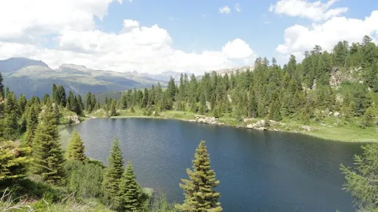 Colbricon - Il lago inferiore verso Nord