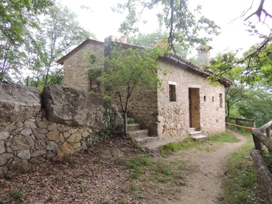 La parte bassa dell'eremo