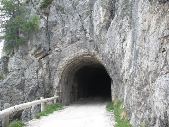 Forte Rite - La Galleria lungo il percorso