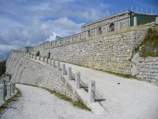 Forte Rite - strada militare d´arrivo al forte